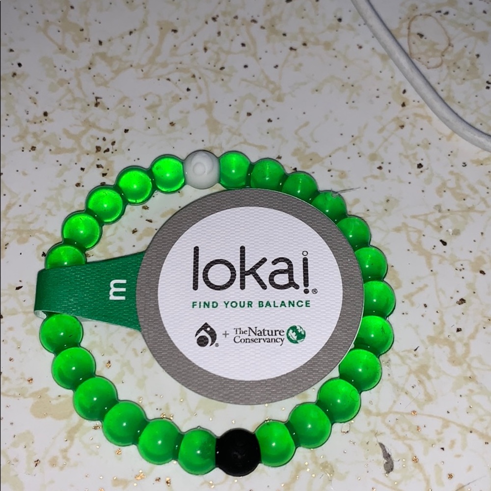 Lokai green bracelet +The Nature Conservancy- S